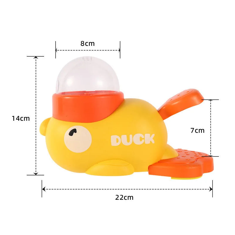 New Cute Duck Automatic Pet Feeder for Cats Dogs Smart Interactive Food Dispenser Auto Pet Feeding Bowl Pet Supplies