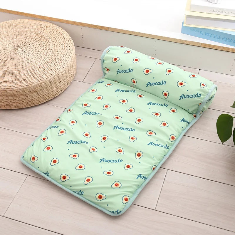 Dog Mat Cooling Summer Pad Mat For Dogs Cat Blanket Sofa Breathable Pet Dog Bed Summer Washable For Small Medium Large Dogs Mat