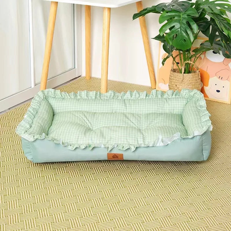 Pet Bed Sofa Summer for Small Medium Dogs Cats Fashion Design Washable Soft Dog Mats for Indoor Outdoor Pet Sleeping Supplies