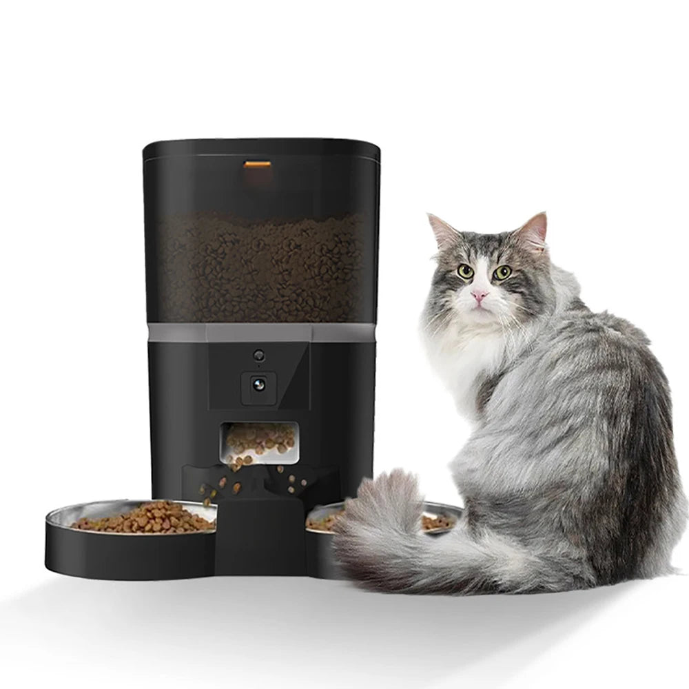 Double Meal Automatic Cat Feeder, Cat Feeder With Video, Tuya WIFI Automatic Dog Feeder, Programmable Pet Feeder, Multiple Models
