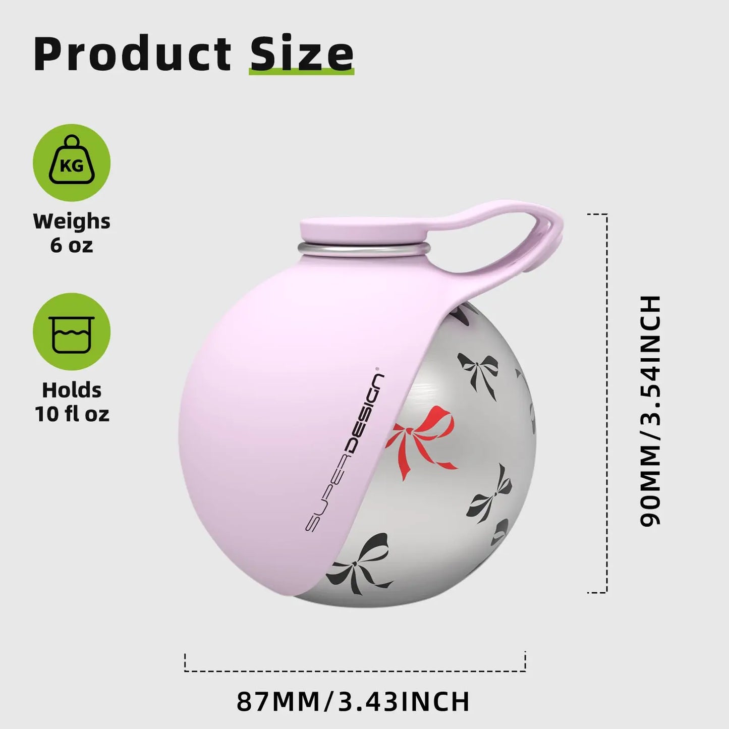 Gourde 2 en 1 portable pour petits chiens — acier inoxydable, sans fuite et compacte