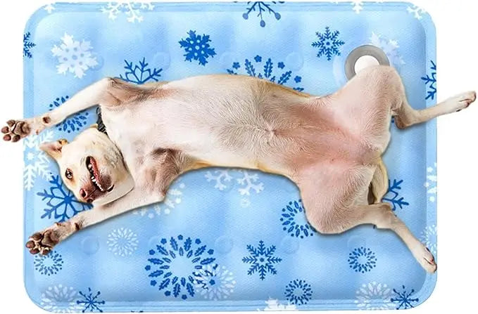 Pet Cooling Dog Mat for Cat Ice Gel Self Added Water Dog Cold Bed Mat Portable Durable Pet Ice Cushion For Small Big Dogs