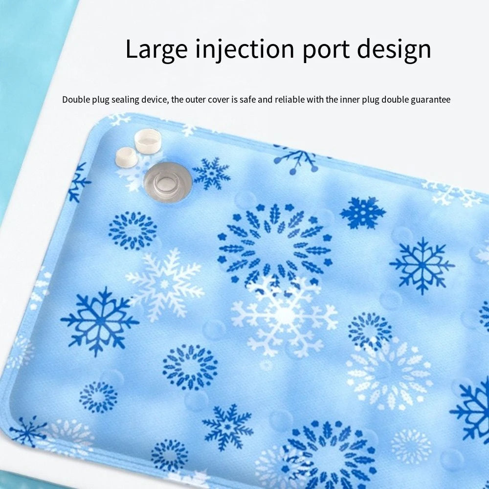 Pet Cooling Dog Mat for Cat Ice Gel Self Added Water Dog Cold Bed Mat Portable Durable Pet Ice Cushion For Small Big Dogs