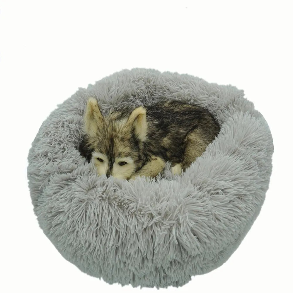 Calming Dog Bed Sofa Round Plush Mat for Dogs Large Big Labradors Cat House Donut Bed for Dog Dcpet Dropshipping Pets Products