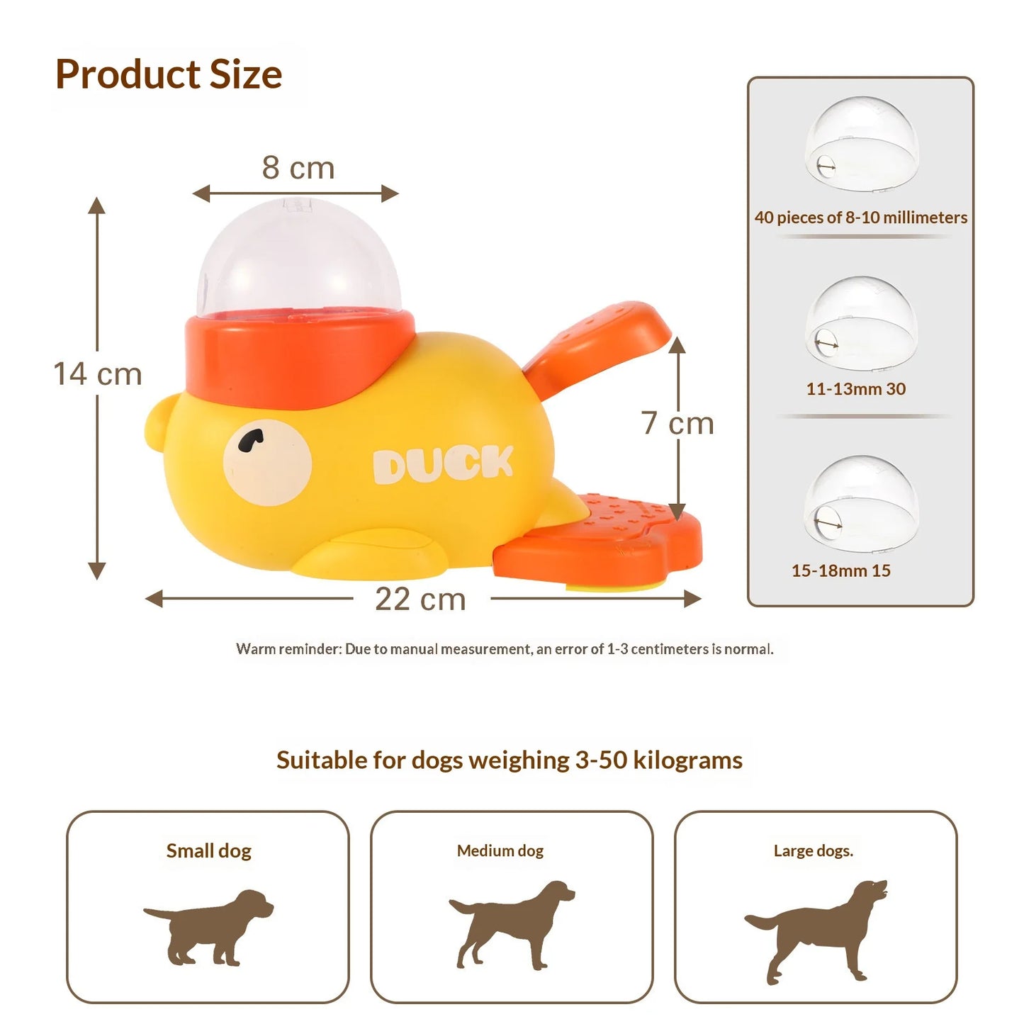 Distributeur automatique design canard pour chats et chiens — bol interactif intelligent