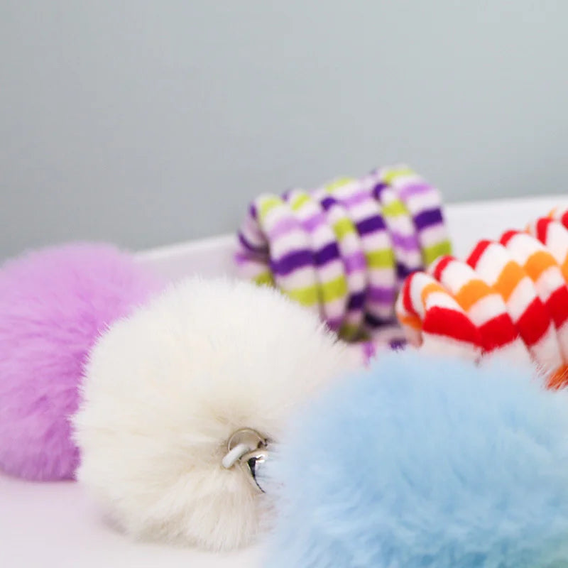 Interactive Cat Hanging  Simulation Cat  Funny Self-hey Interactive  for Kitten Playing Teaser Wand Toy Cat with bell
