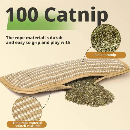 Catnip Cat Toy Plush Interactive Toy For Indoor Cats Scratch Resistant Soft Chew Toy Relieve Anxiety Pet Entertainment Accessory