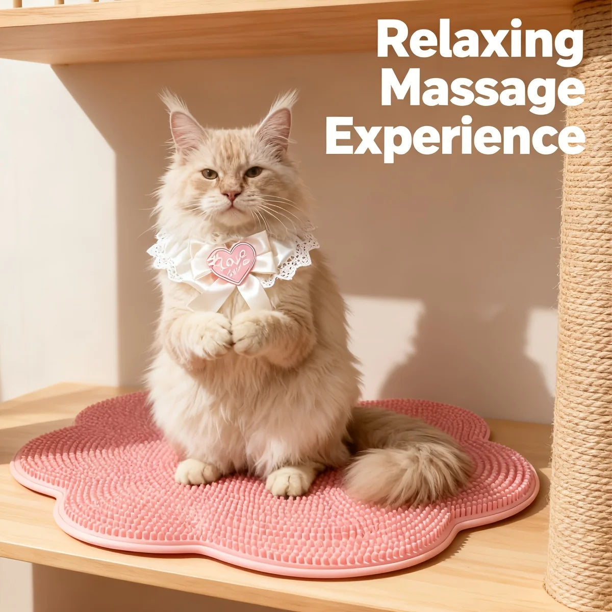 2-in-1 Cat Grooming Cushion Brush Bed Mat Pet Sleeping Mat Kitten Puppy Nest Pet Cushion Cat Accessories