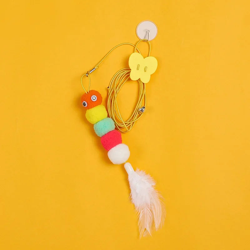 Interactive Cat Hanging Simulation Cat Toy Funny Self-hey Interactive Toy for Kitten Playing Teaser Wand Toy Cat Supplies