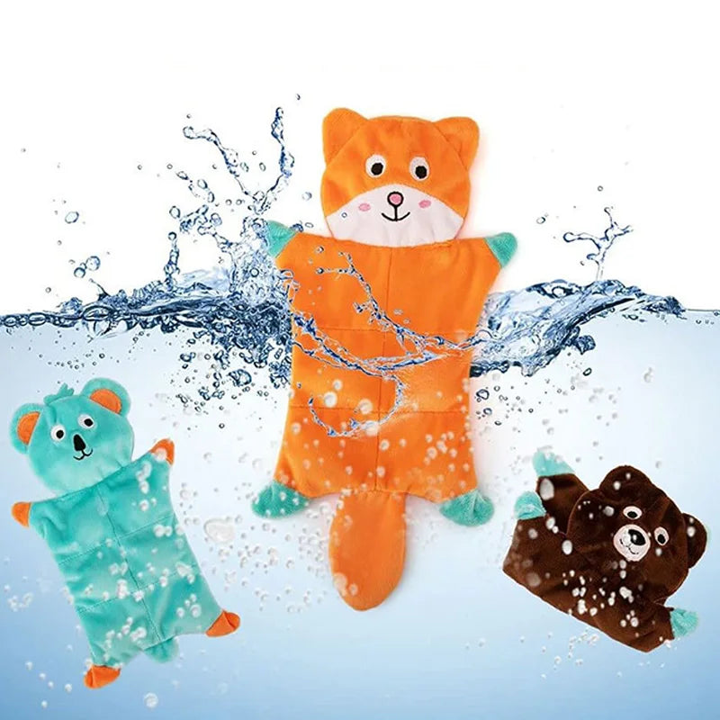 Animal-shaped Dog Squeaky Toy Bite-resistant Plush Pet Toys for Small Medium  Dogs Interactive Puppy Toys Dog Accessories