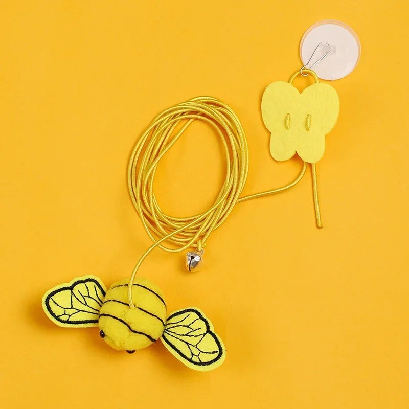 Interactive Cat Hanging Simulation Cat Toy Funny Self-hey Interactive Toy for Kitten Playing Teaser Wand Toy Cat Supplies