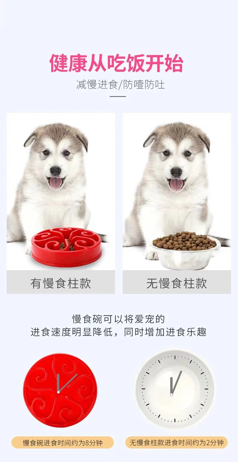 Gamelle anti-glouton puzzle pour chien – Antidérapante, grands et petits chiens
