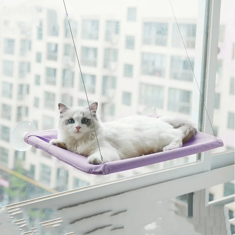 New Pet Cat Hammock Hanging Cat Bed Bearing 20 kg Comfortable Sunny Window Seat Kitten Climbing Frame Pet Supplies