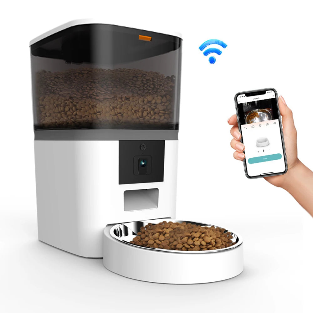 Double Meal Automatic Cat Feeder, Cat Feeder With Video, Tuya WIFI Automatic Dog Feeder, Programmable Pet Feeder, Multiple Models