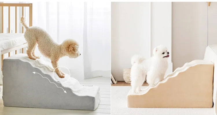 Escalier antidérapant démontable pour chien et chat — protection des hanches et articulations