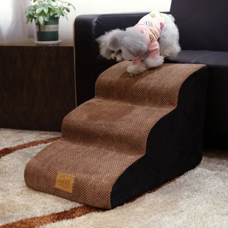 Escalier antidérapant démontable pour chien et chat — protection des hanches et articulations