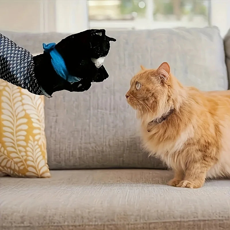 Interactive Cat Wrestling Puppet Toy with Poseable Limbs, Plush Stuffed Animal for Indoor Play, Durable & Safe Cat Toys Dog Toy