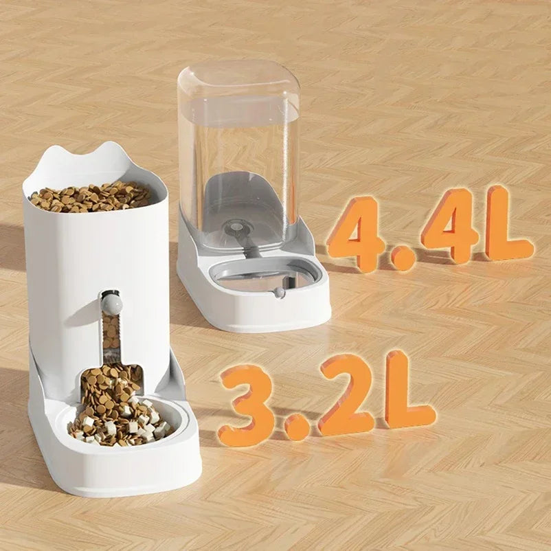 Dog Cat Water Fountain Large Capacity Pet Feeder Cat Food Bowl Gravity Food Feeder Gravity Water Fountain Cat Accessories