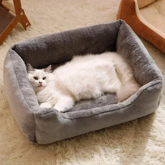 Tapis lit doux pour chat et chien — coussin maison confortable toutes tailles