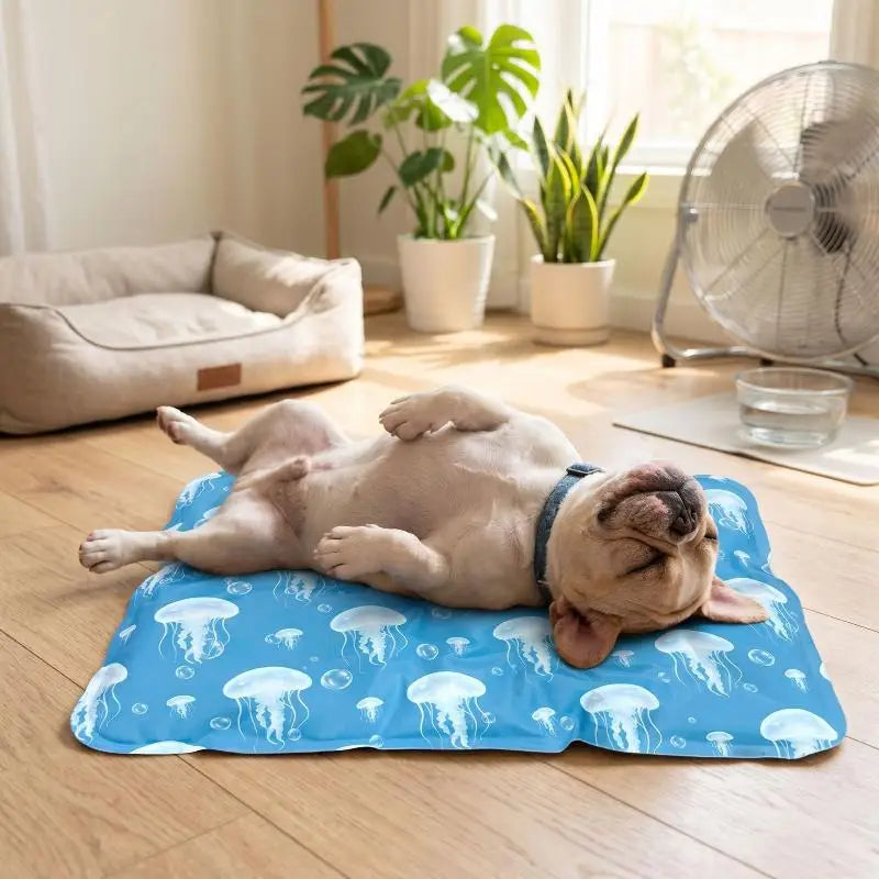 Tapis gel rafraîchissant non toxique auto-refroidissant pour chien et chat — caisse canapé sol