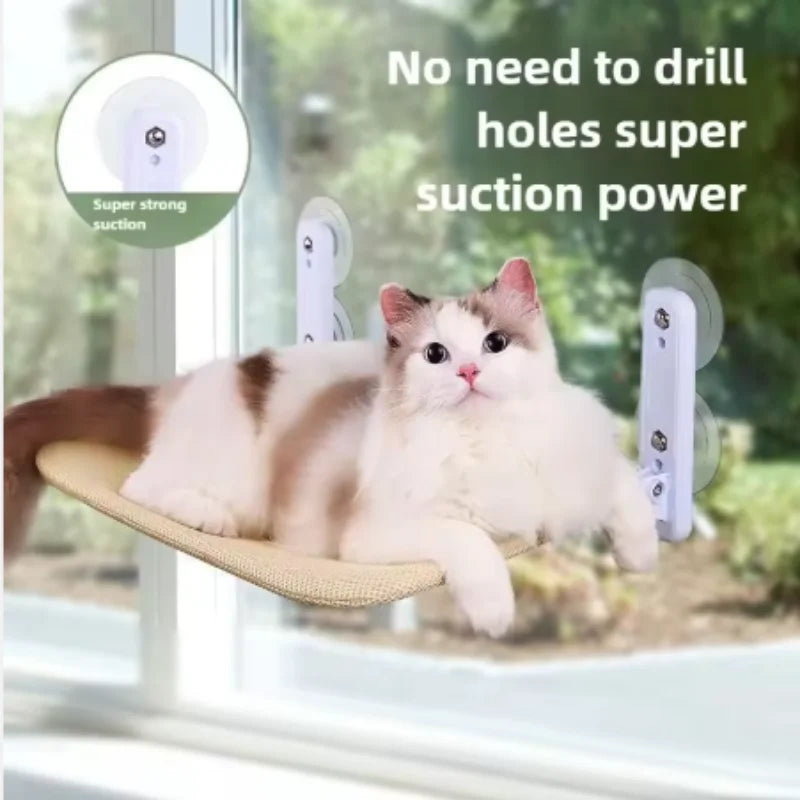 New Pet Cat Hammock Hanging Cat Bed Bearing 20 kg Comfortable Sunny Window Seat Kitten Climbing Frame Pet Supplies