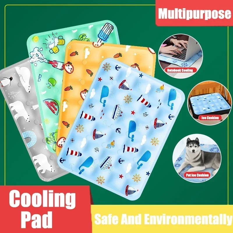 Tapis rafraîchissant réutilisable pour chien et chat — couverture glace durable canapé été