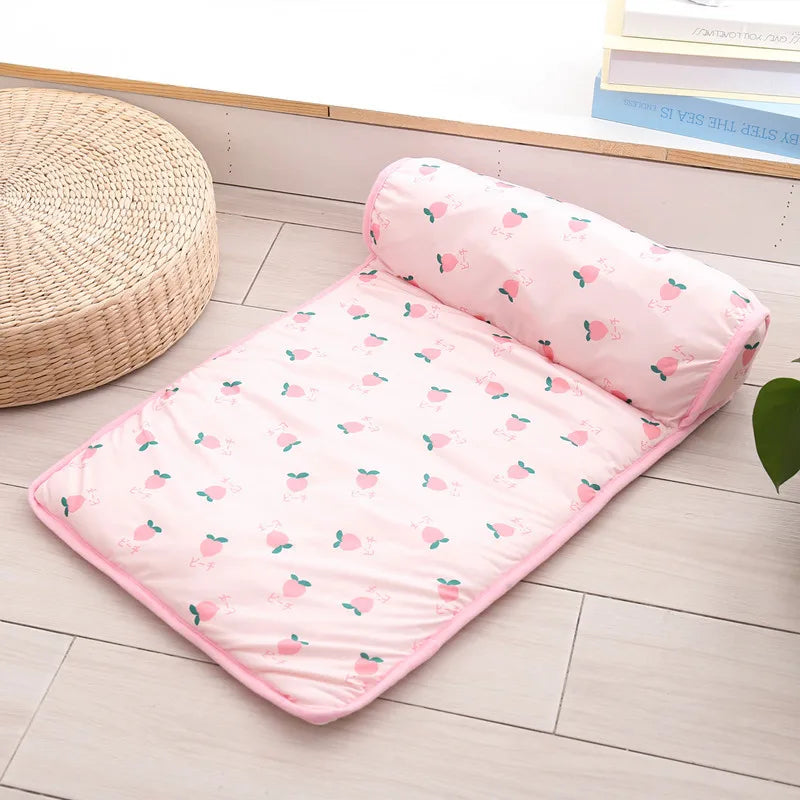 Dog Mat Cooling Summer Pad Mat For Dogs Cat Blanket Sofa Breathable Pet Dog Bed Summer Washable For Small Medium Large Dogs Mat
