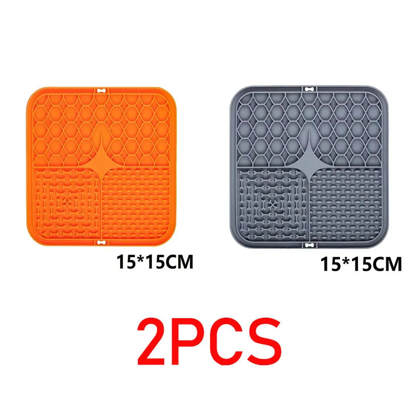 Tapis à lécher pour chien – Surface texturée, alimentation lente