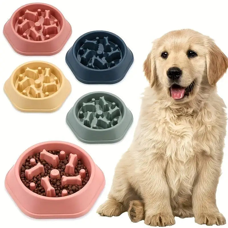 Slow Feeder Puzzle Bowl for Small to Medium Dogs – Non-Slip