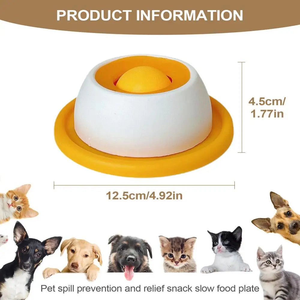 Jouet léche-friandises pour chien – Mangeoire lente anti-glouton
