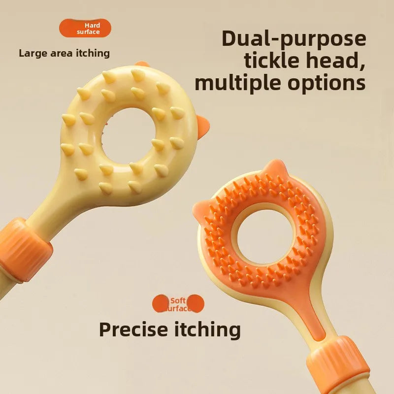 Interactive Cat Toy 2-in-1 Retractable Cat Teaser, Tickling & Massaging Toy for Kittens, Relieve Boredom, Pet Products