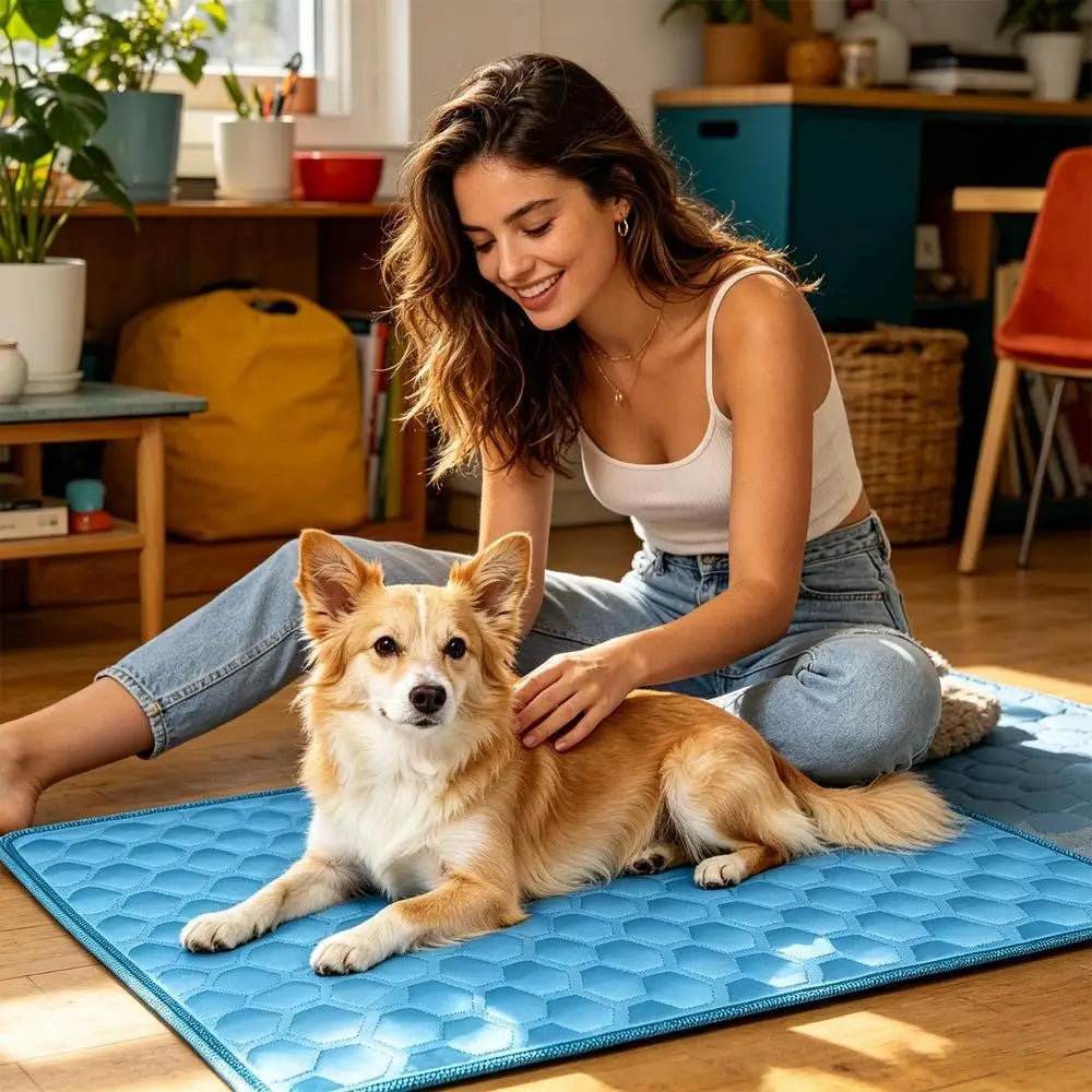Dog Cooling Mat Summer Pet Cold Bed Extra Large For Small Big Dogs Pet Accessories Cat Durable Blanket Sofa Cat Ice Pad Blanket