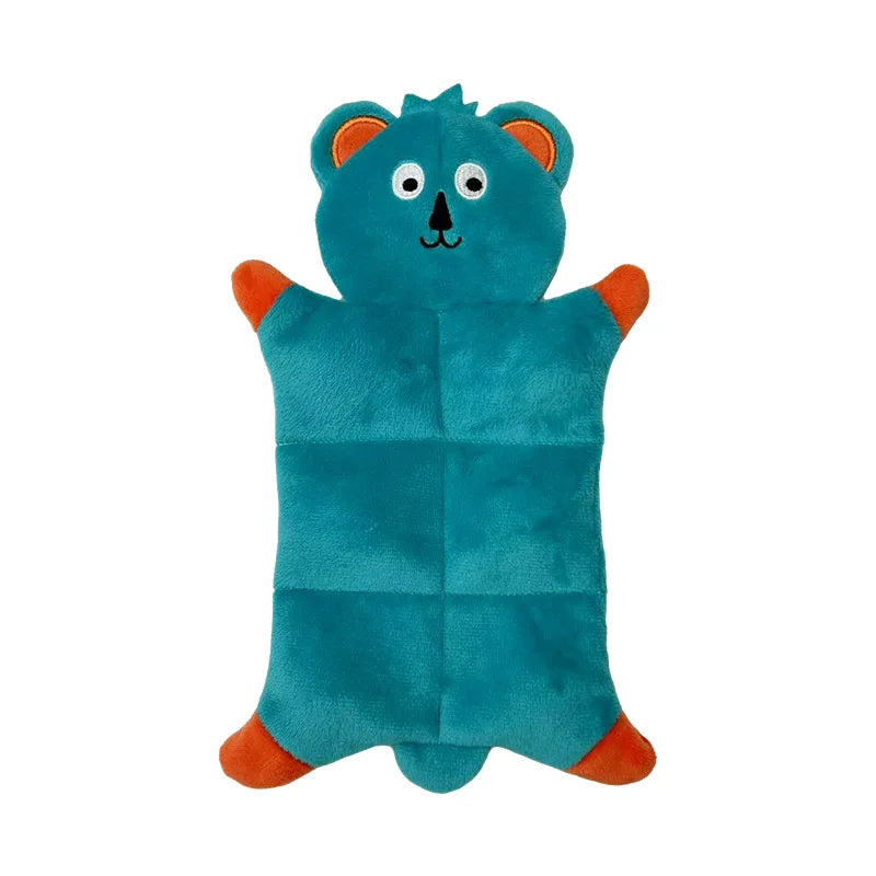 Animal-shaped Dog Squeaky Toy Bite-resistant Plush Pet Toys for Small Medium  Dogs Interactive Puppy Toys Dog Accessories