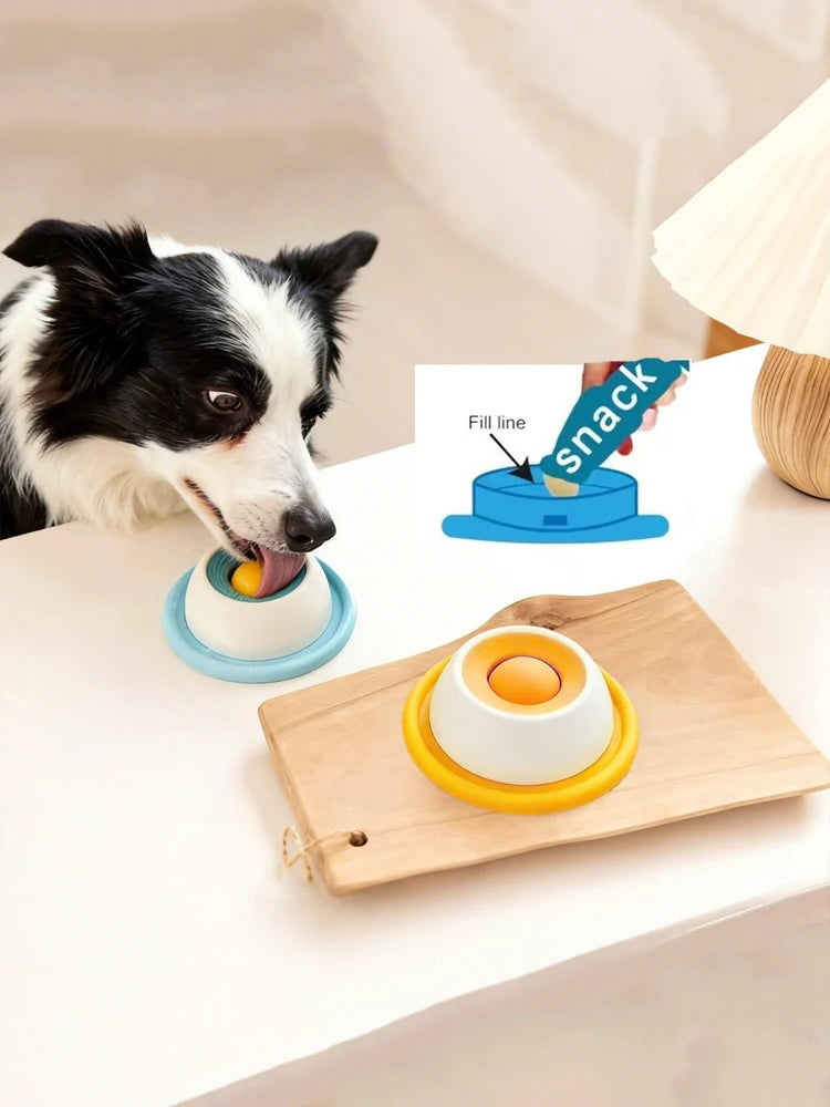 Tapis à lécher yaourt pour chien et chat – Hygiène buccale, alimentation lente