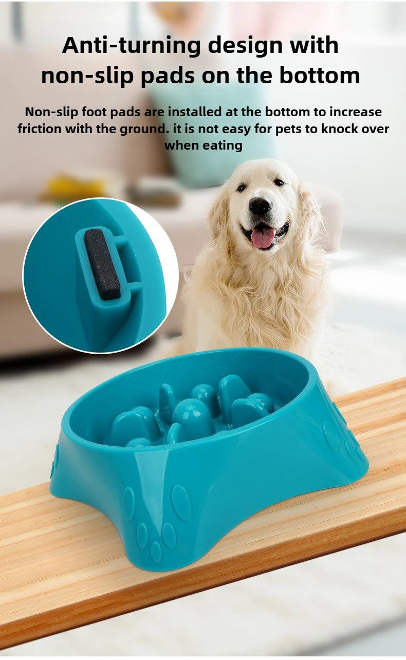 Anti-Gulp Anti-Spill Dog Bowl - Easy to Clean