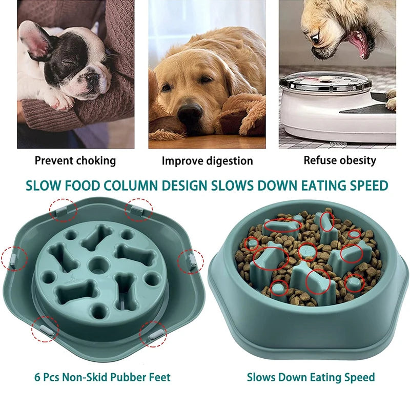 Slow Feeder Puzzle Bowl for Small to Medium Dogs – Non-Slip