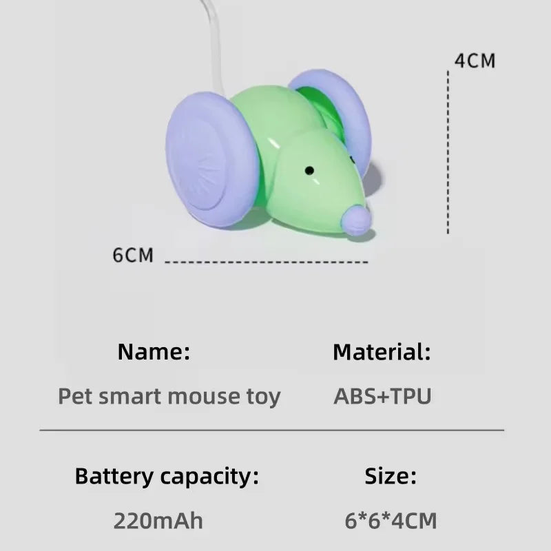 Interactive Electric Mouse Cat Toy Automatic Self Entertaining Boredom Relief Pet Toy For Indoor Cats Chasing Hunting Teaser
