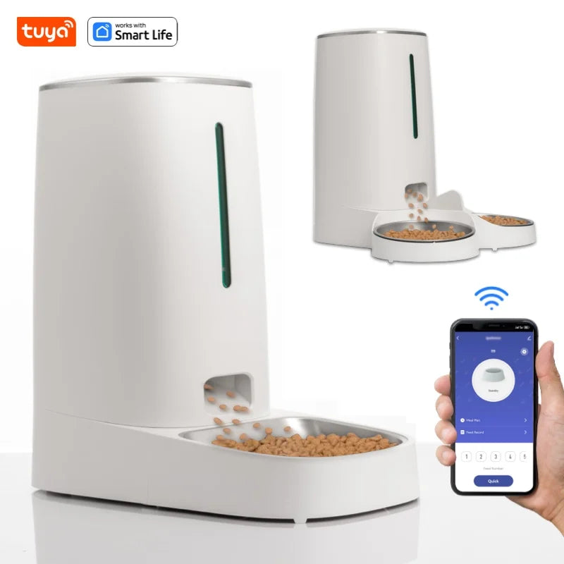 Distributeur automatique 4L WiFi avec contrôle par application pour 1 ou 2 chats et chiens