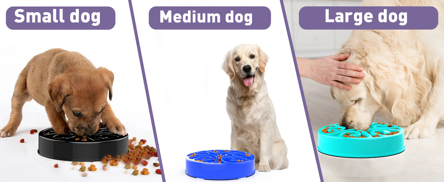 Gamelle anti-glouton pour chien – Antidérapante, grands et petits chiens