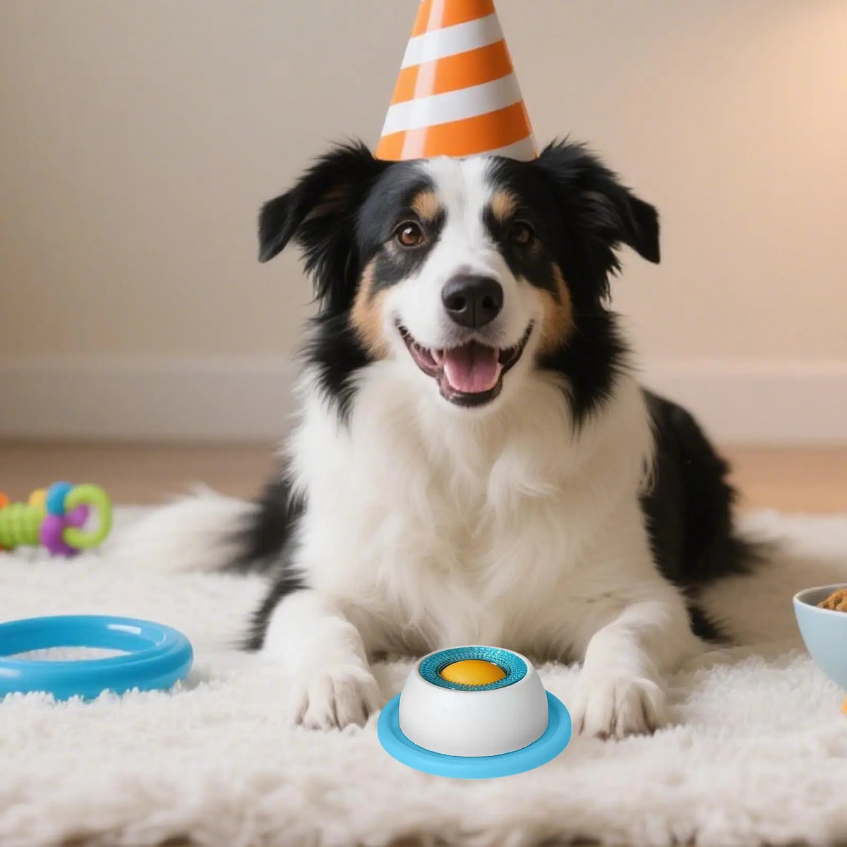 Jouet léche-friandises pour chien – Mangeoire lente anti-glouton