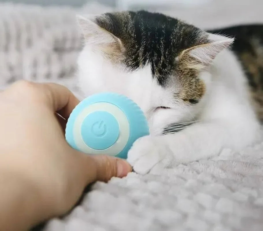 Smart Cat Toy Automatic Rolling Ball Electric Cats Toys Interactive for Pet Training Self-moving Kitten Toys for Indoor Playing