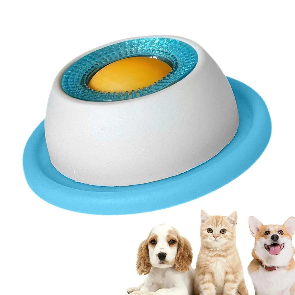 Jouet léche-friandises pour chien – Mangeoire lente anti-glouton