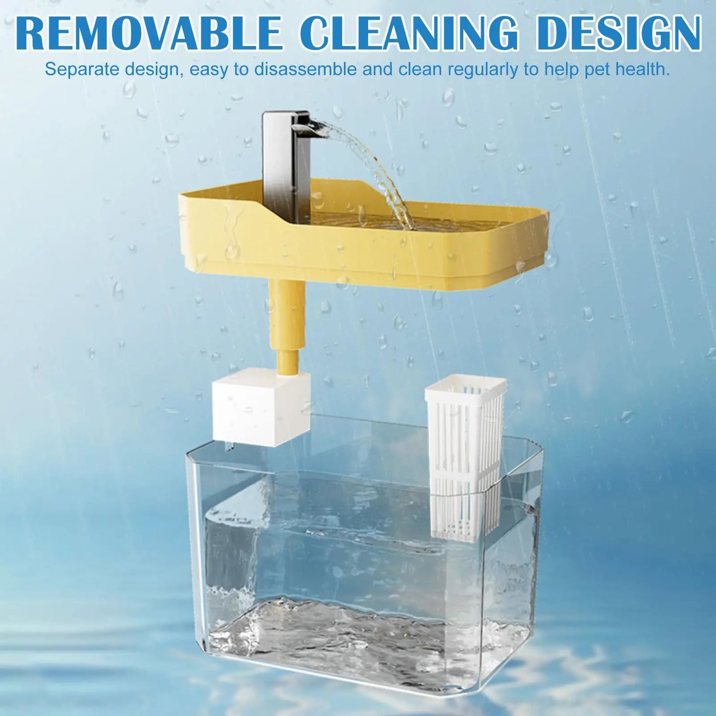 Fontaine à eau automatique USB pour chat et petit animal – Filtre, circulation continue