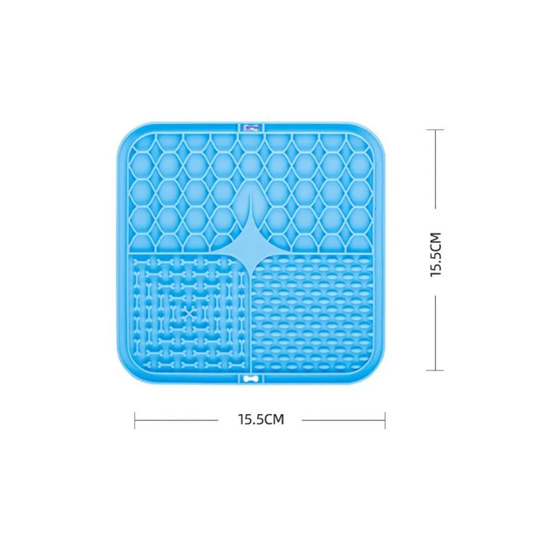 Tapis à lécher pour chien – Surface texturée, alimentation lente