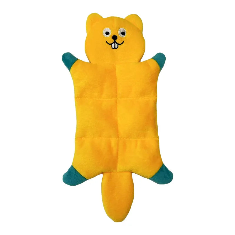 Animal-shaped Dog Squeaky Toy Bite-resistant Plush Pet Toys for Small Medium  Dogs Interactive Puppy Toys Dog Accessories