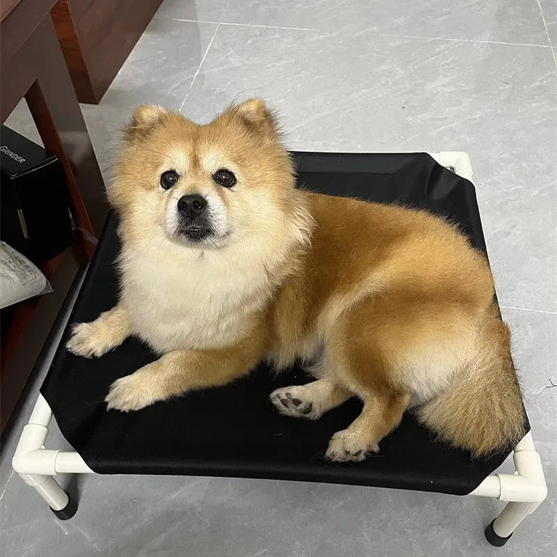 Lit de camping surlevé pliable pour chien et chat — hamac portable et lavable
