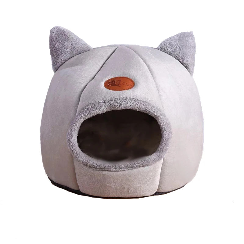 Lit grotte tente cosy pour chat — nid cave chaud pour l'hiver et petit chien