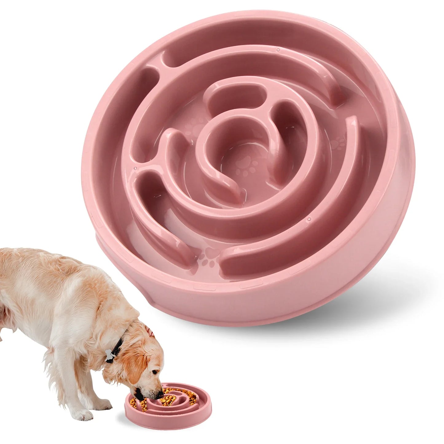 Macaron Labyrinth Slow Feeder Bowl for Dogs and Cats – Non-slip