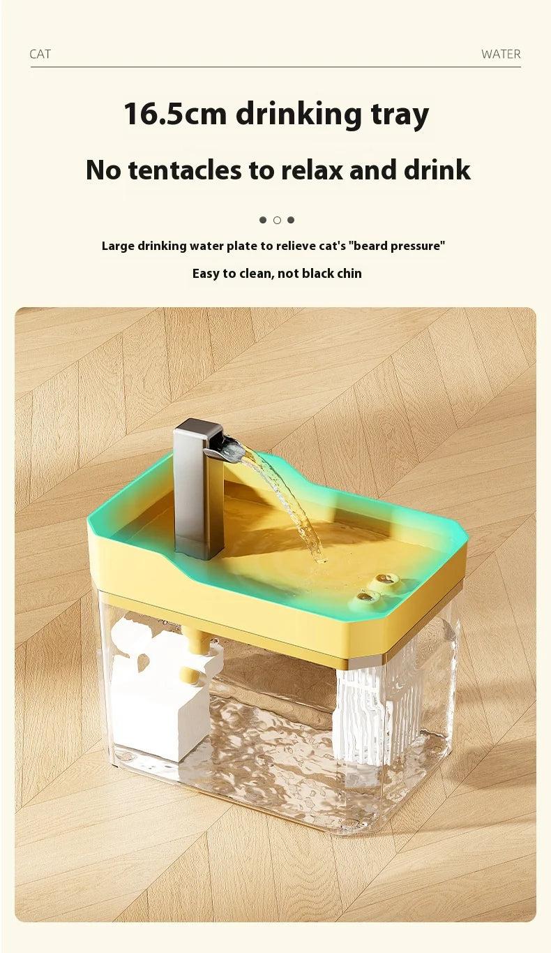 Fontaine à eau automatique USB pour chat et petit animal – Filtre, circulation continue
