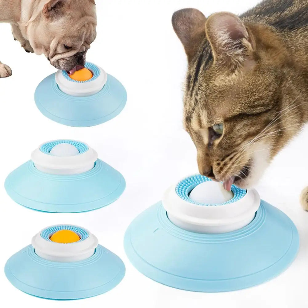 Balle à lécher anti-glouton pour chien et chat – Apaisante, anti-anxiété